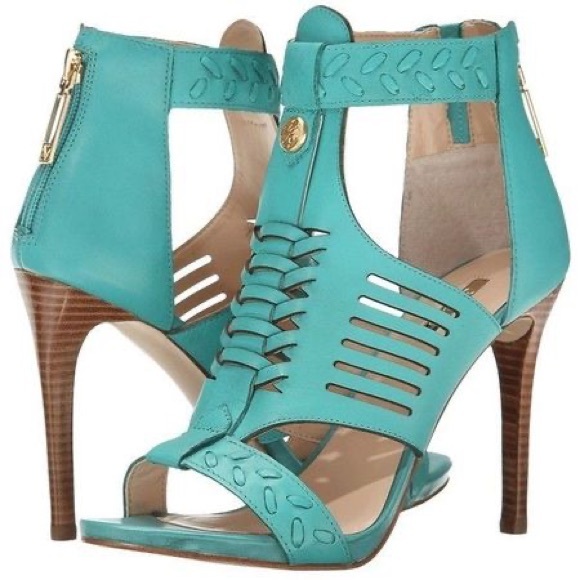 Guess Shoes - Guess GW Corale  Turquoise High Heel Sandals Sz-7